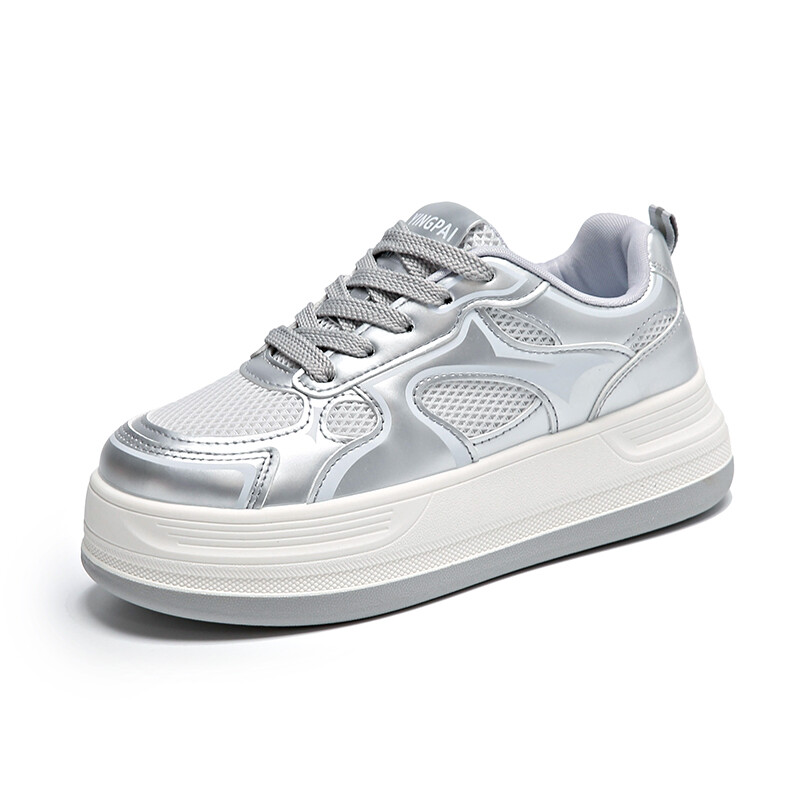 Кеды, скейтборд обувь женская низкая Bingo Duck, серебряный
Кеды, скейтборд обувь женская низкая Bingo Duck, серебряный