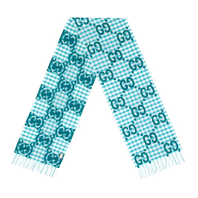 GUCCI Вязаный шарф унисекс, Turquoise
GUCCI Вязаный шарф унисекс, Turquoise