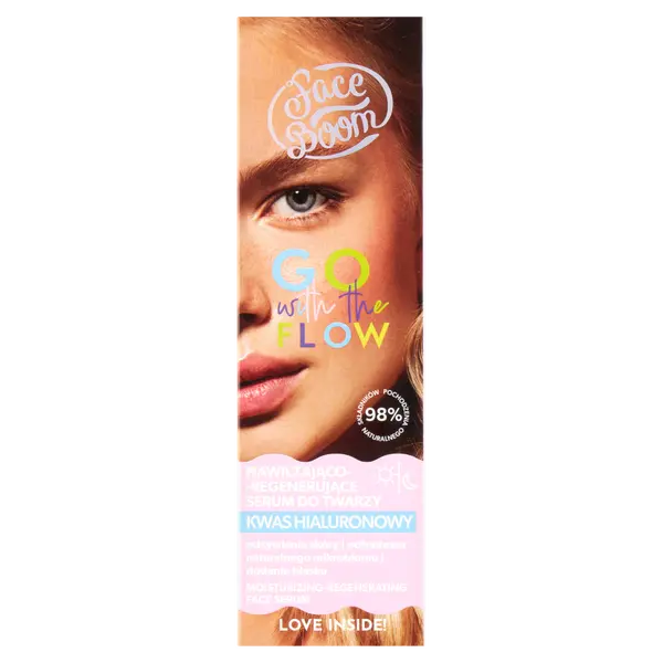 Увлажняющая и восстанавливающая сыворотка для лица, 25 мл Faceboom Go with the flow
Увлажняющая и восстанавливающая сыворотка для лица, 25 мл Faceboom Go with the flow