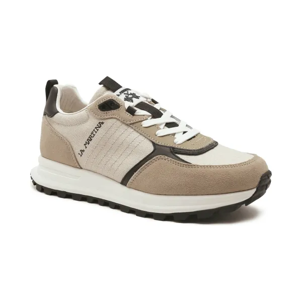 Кожаные кроссовки La Martina, бежевый
Кожаные кроссовки La Martina, бежевый