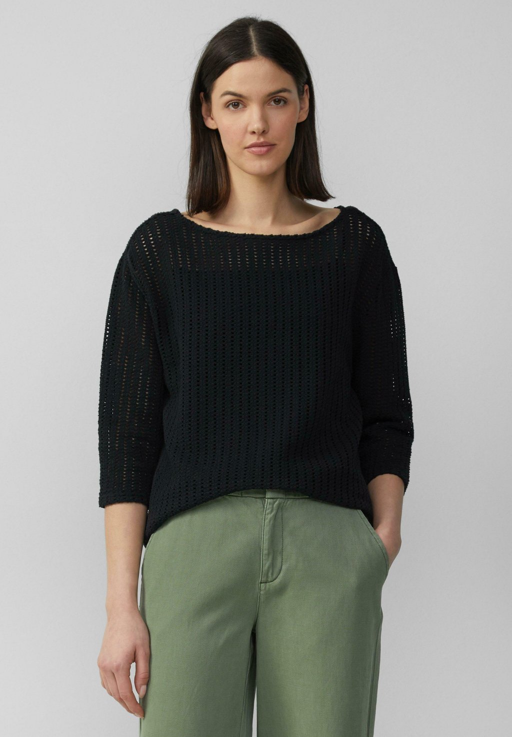 Джемпер MIT 3/4-ÄRMELN s.Oliver, черный 
Джемпер MIT 3/4-ÄRMELN s.Oliver, черный