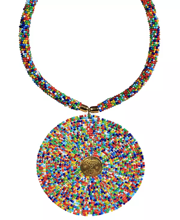 Ожерелье из бисера Карани Kendi Amani, multicolored
Ожерелье из бисера Карани Kendi Amani, multicolored