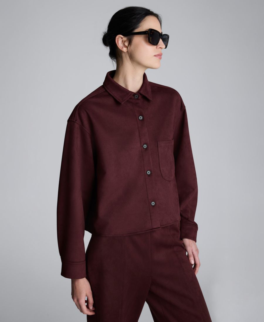 Женская укороченная рубашка с длинными рукавами и воротником из искусственной замши Kenneth Cole, Sugar Beet
Женская укороченная рубашка с длинными рукавами и воротником из искусственной замши Kenneth Cole, Sugar Beet