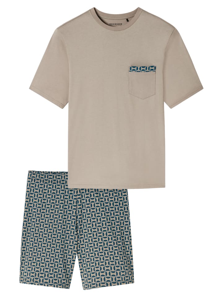Ночная рубашка Shorty Comfort в коричнево-сером цвете Schiesser
Ночная рубашка Shorty Comfort в коричнево-сером цвете Schiesser