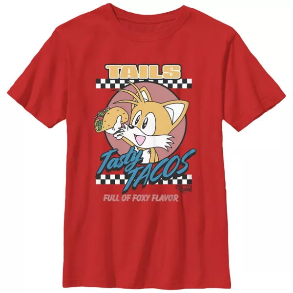 Футболка с рисунком хвостов ёжика Соника и тако для мальчиков 8-20 лет Licensed Character, красный
Футболка с рисунком хвостов ёжика Соника и тако для мальчиков 8-20 лет Licensed Character, красный