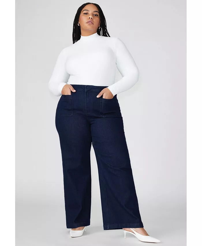 Плюс Размер Джинсы Брюки ELOQUII, синий
Плюс Размер Джинсы Брюки ELOQUII, синий