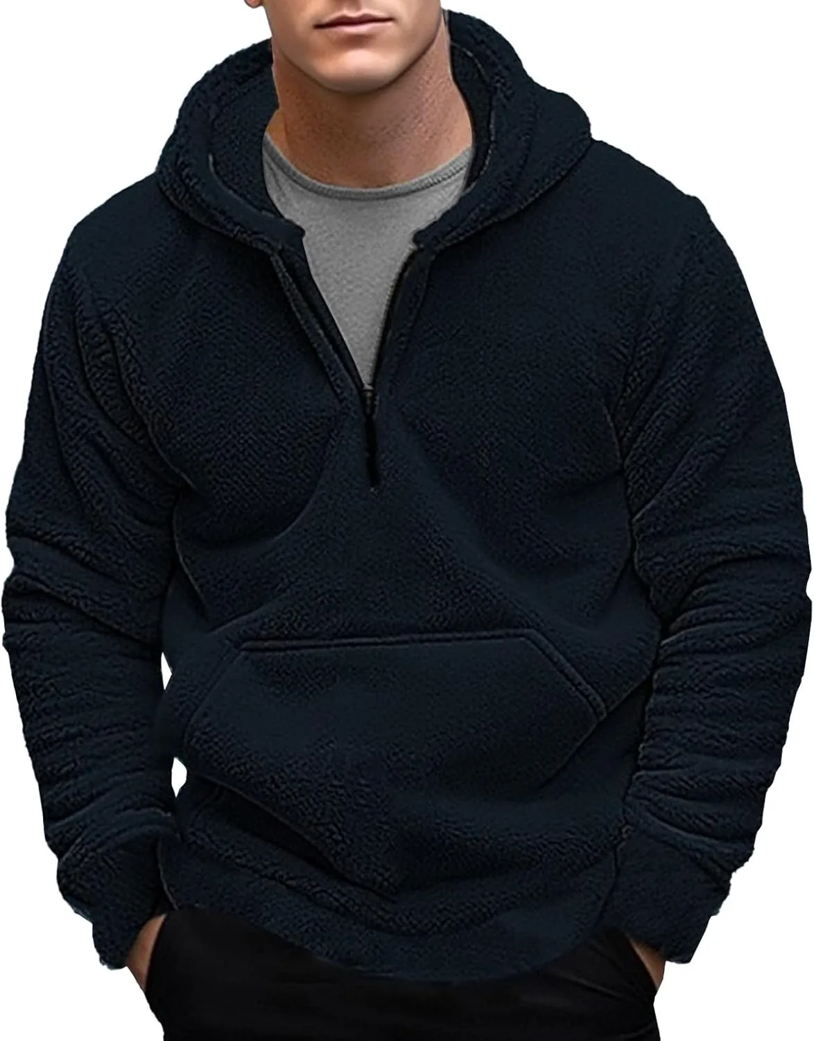 Мужская теплая толстовка с капюшоном на молнии Sherpa
Мужская теплая толстовка с капюшоном на молнии Sherpa