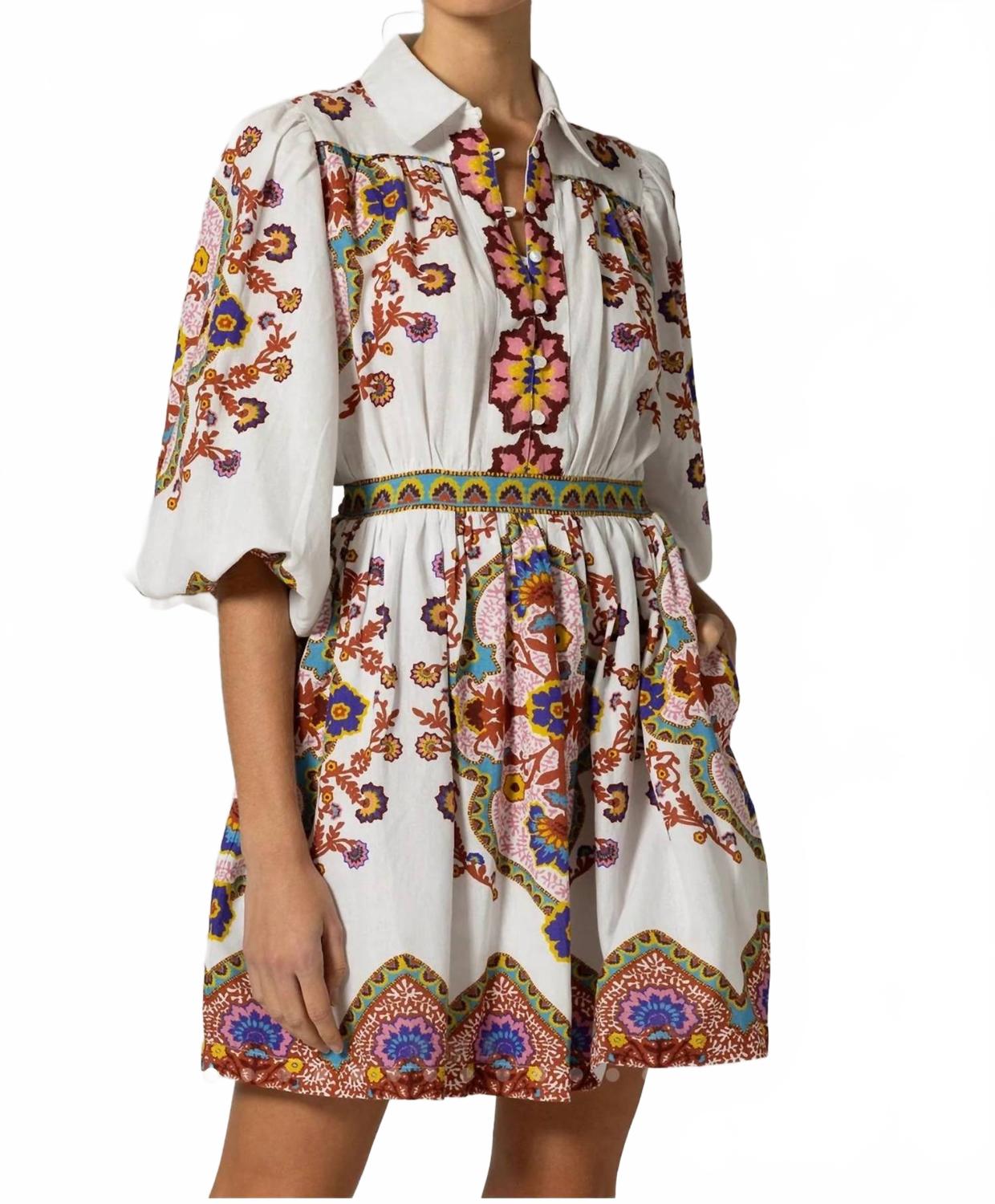 Мини-платье Leigh в бежевом цвете Cleobella 
Мини-платье Leigh в бежевом цвете Cleobella