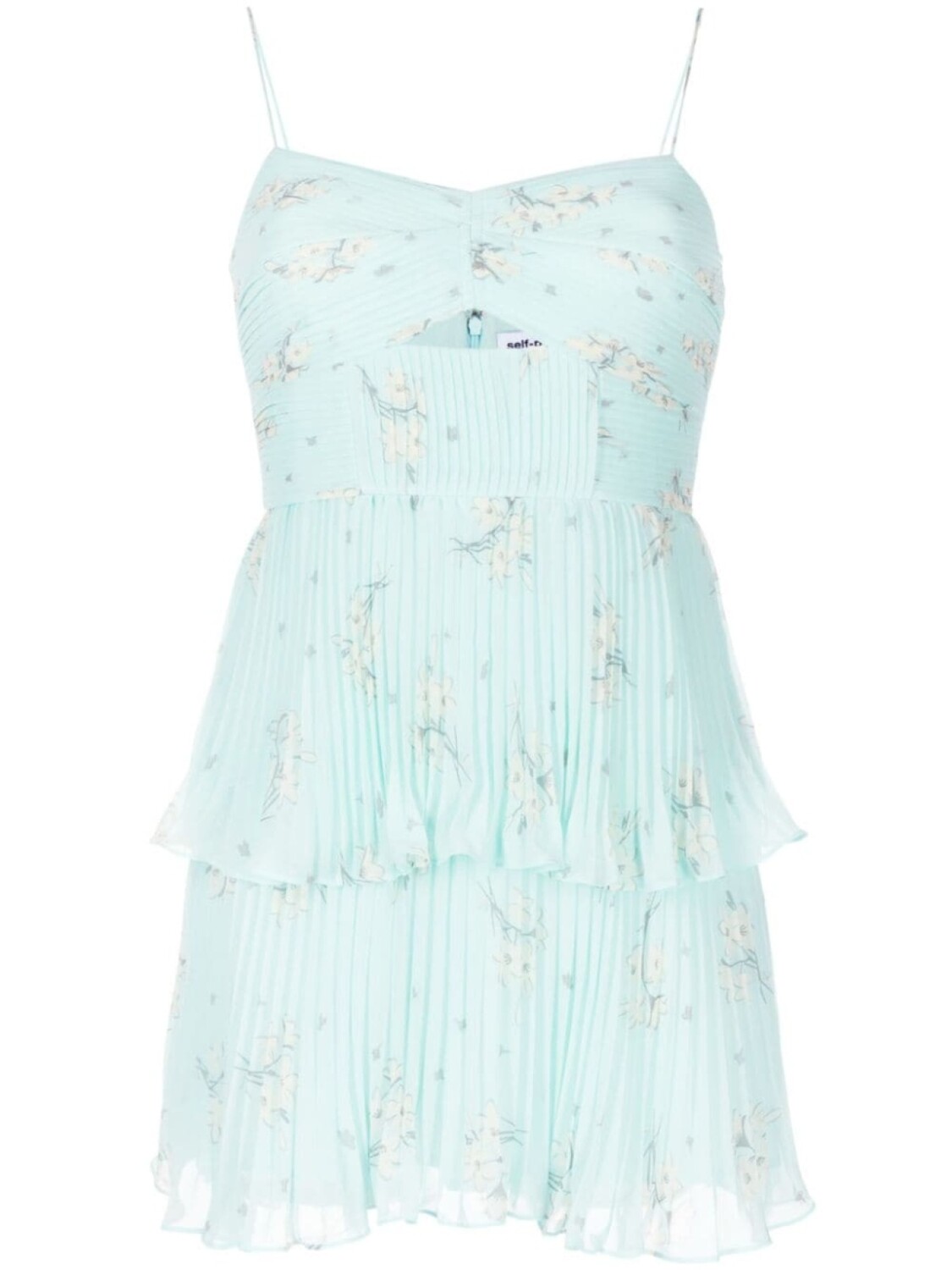 Self-Portrait ярусное платье мини с цветочным принтом, синий
Self-Portrait ярусное платье мини с цветочным принтом, синий