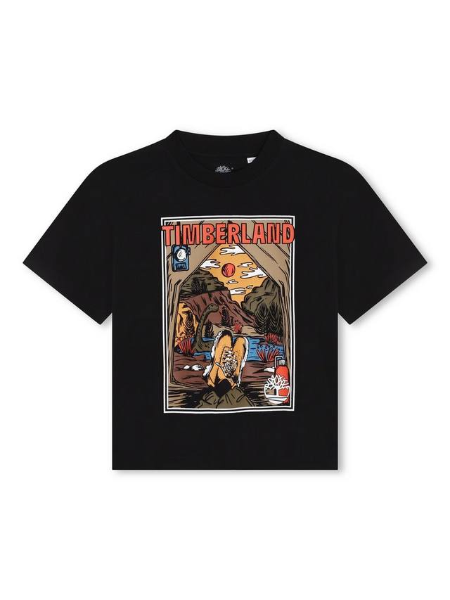 Детская футболка из хлопкового джерси Timberland, Black
Детская футболка из хлопкового джерси Timberland, Black