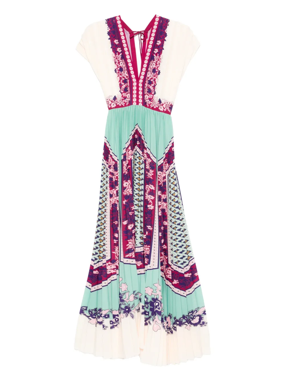 Платье миди с цветочным принтом, плиссировкой и V-образным вырезом La Doublej, нейтральный
Платье миди с цветочным принтом, плиссировкой и V-образным вырезом La Doublej, нейтральный