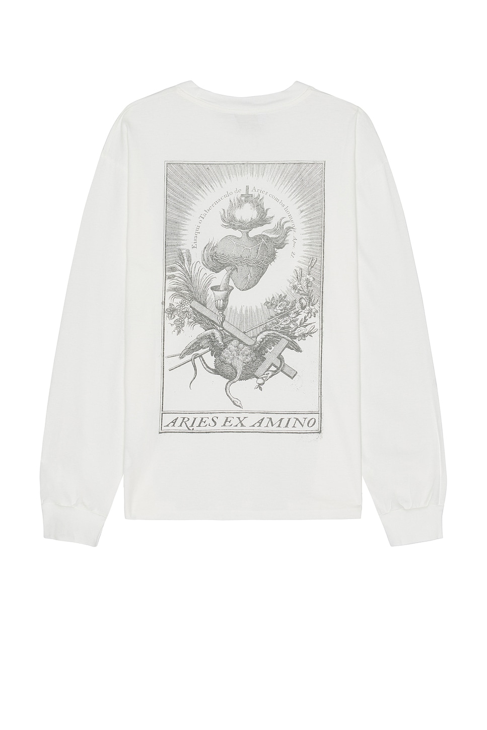 Выцветшая футболка Ex Amino с длинным рукавом Aries Aries, Off White
Выцветшая футболка Ex Amino с длинным рукавом Aries Aries, Off White