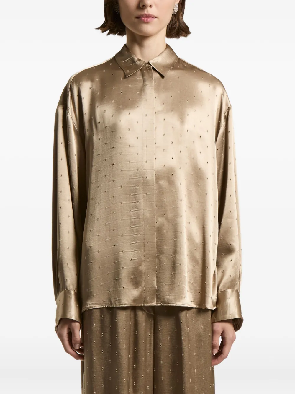 Рубашка с узором в горошек Peserico, нейтральный
Рубашка с узором в горошек Peserico, нейтральный