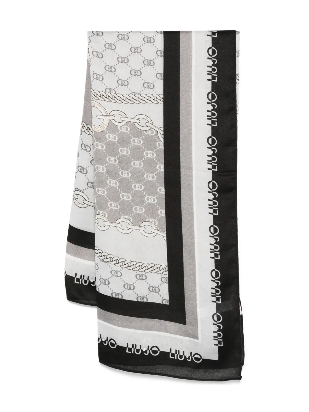 Шарф с принтом и логотипом LIU JO, серый
Шарф с принтом и логотипом LIU JO, серый