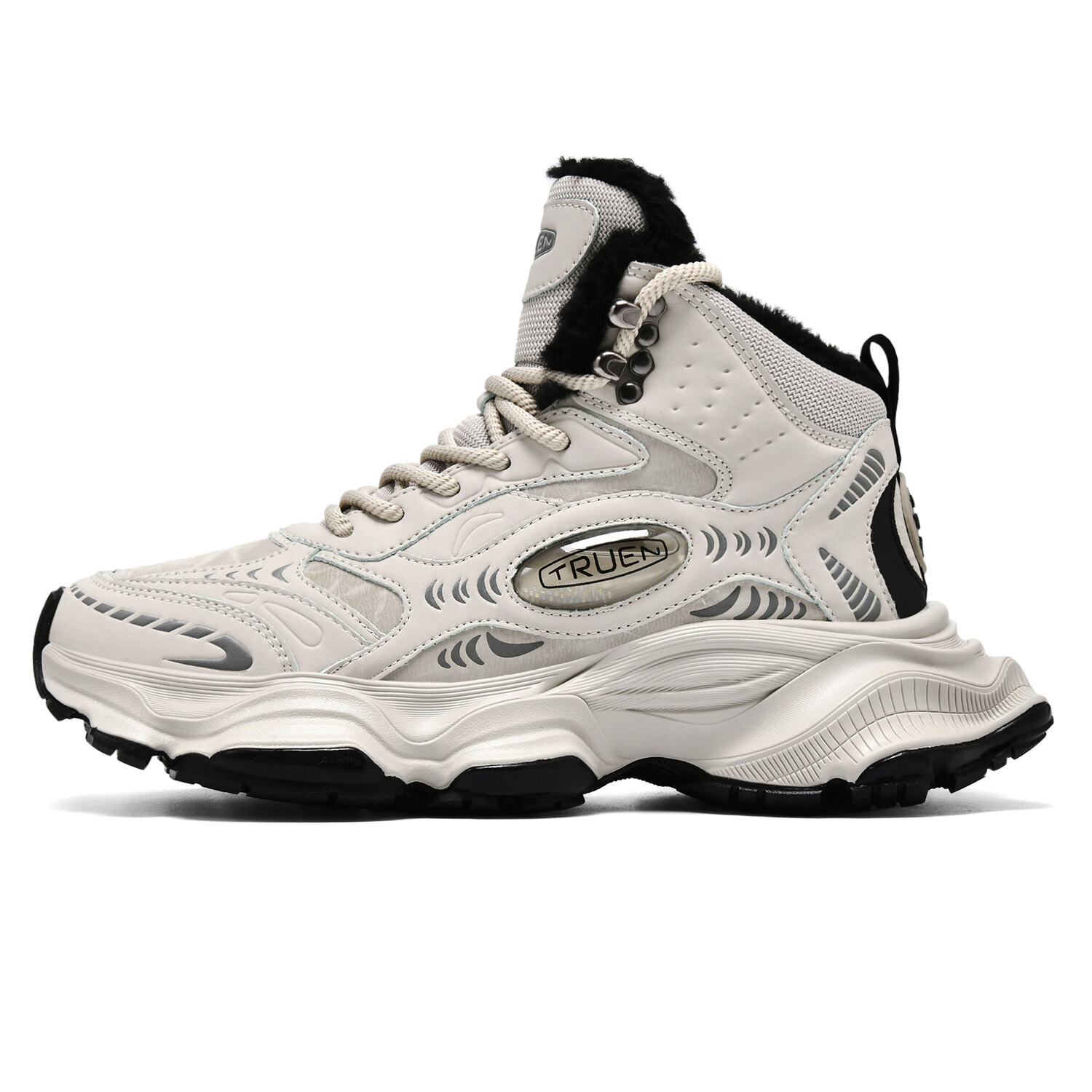 TRUE-N Настоящие уличные ботинки мужские серебристо-бежевые, цвет Beige
TRUE-N Настоящие уличные ботинки мужские серебристо-бежевые, цвет Beige