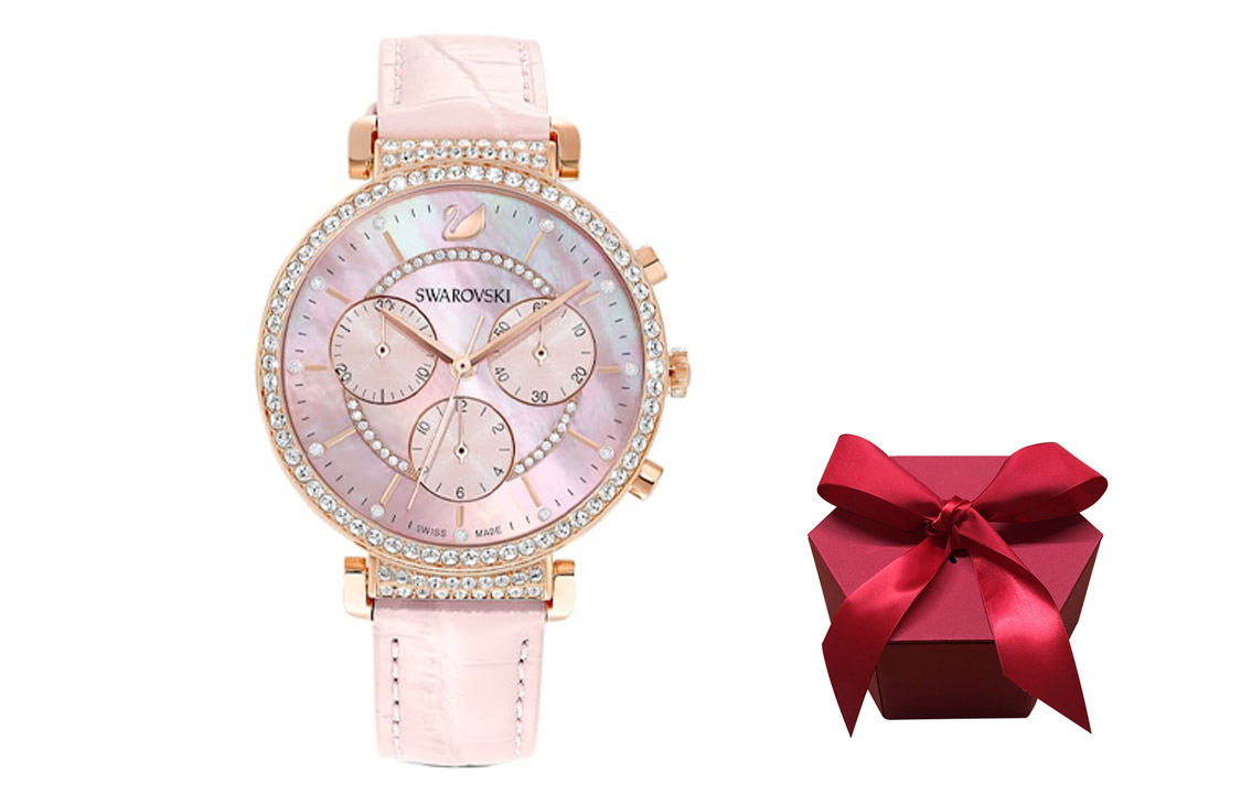 Swarovski Часы UptownPassage Chrono Wrist Watch Quartz Movement Leather Watch Bands Pink Watch Dial Women's Watch, Gift A
Swarovski Часы UptownPassage Chrono Wrist Watch Quartz Movement Leather Watch Bands Pink Watch Dial Women's Watch, Gift A