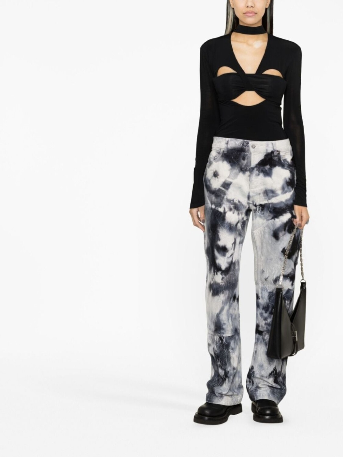 AMBUSH топ с высоким воротником, черный
AMBUSH топ с высоким воротником, черный