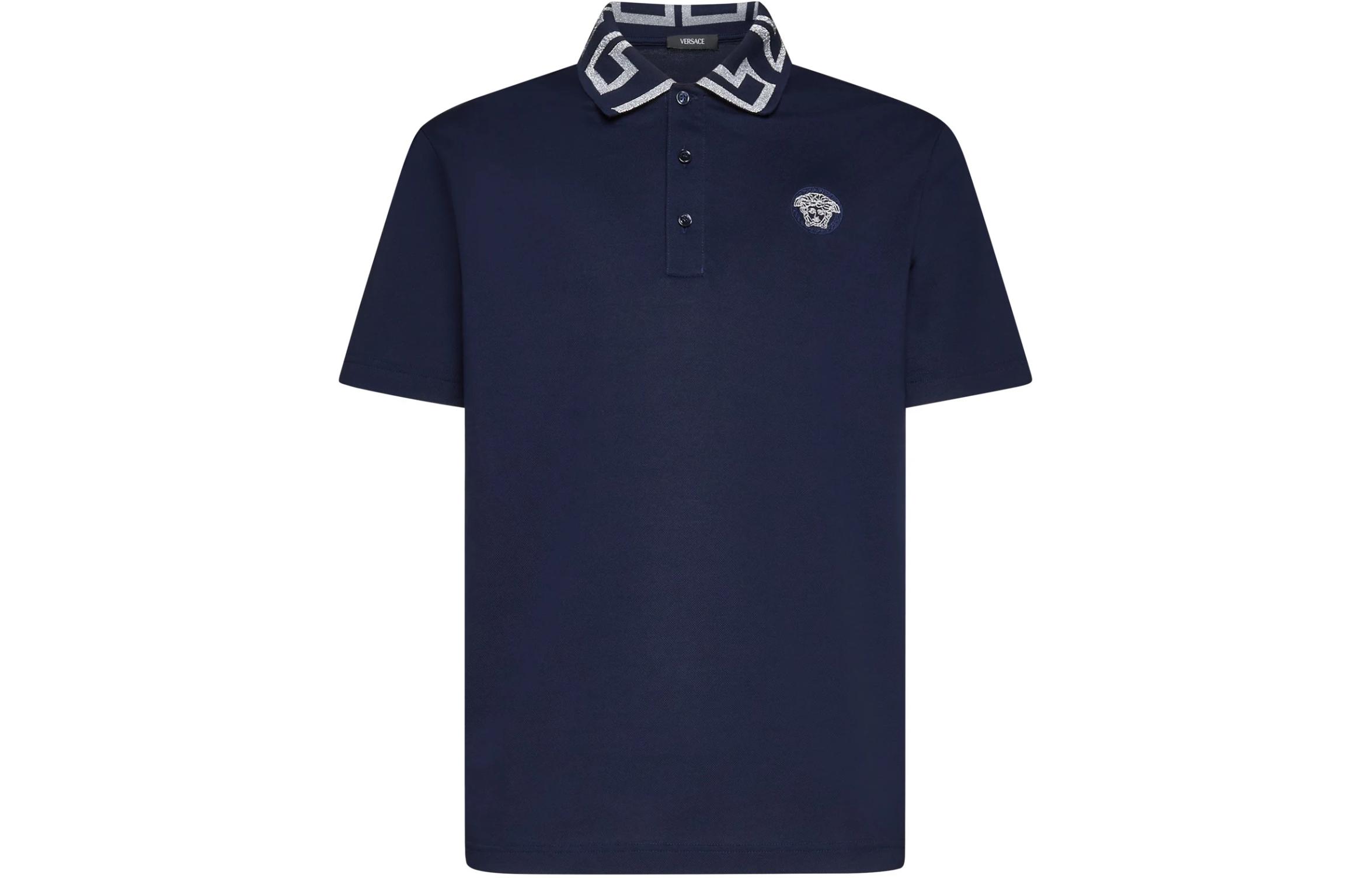 Вышитая поло Medusa VERSACE, Морской синий
Вышитая поло Medusa VERSACE, Морской синий