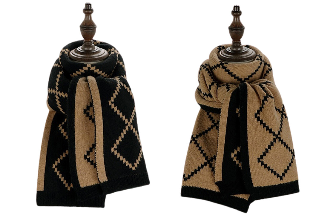 Женский вязаный шарф Viney, Черный с хаки
Женский вязаный шарф Viney, Черный с хаки