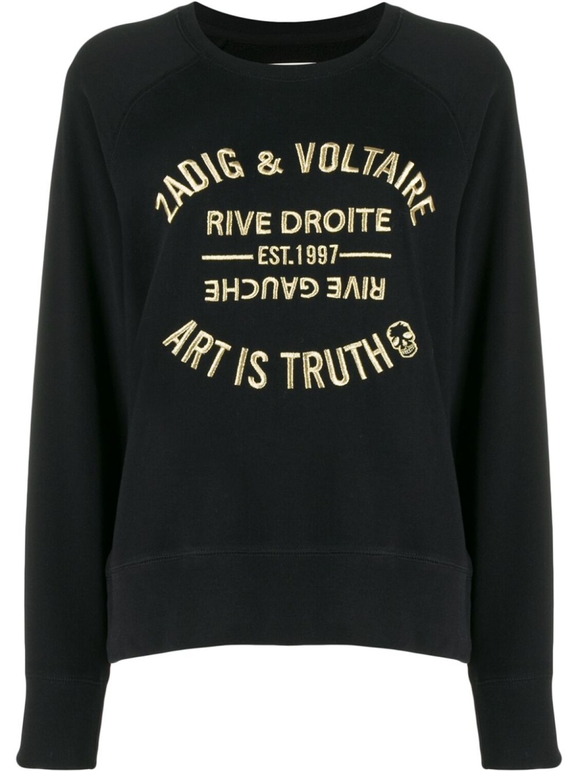 Zadig&Voltaire толстовка Art Is Truth с вышивкой, черный 
Zadig&Voltaire толстовка Art Is Truth с вышивкой, черный