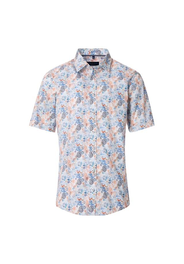 Повседневная рубашка с коротким рукавом и принтом удобная посадка Casamoda, голубой
Повседневная рубашка с коротким рукавом и принтом удобная посадка Casamoda, голубой