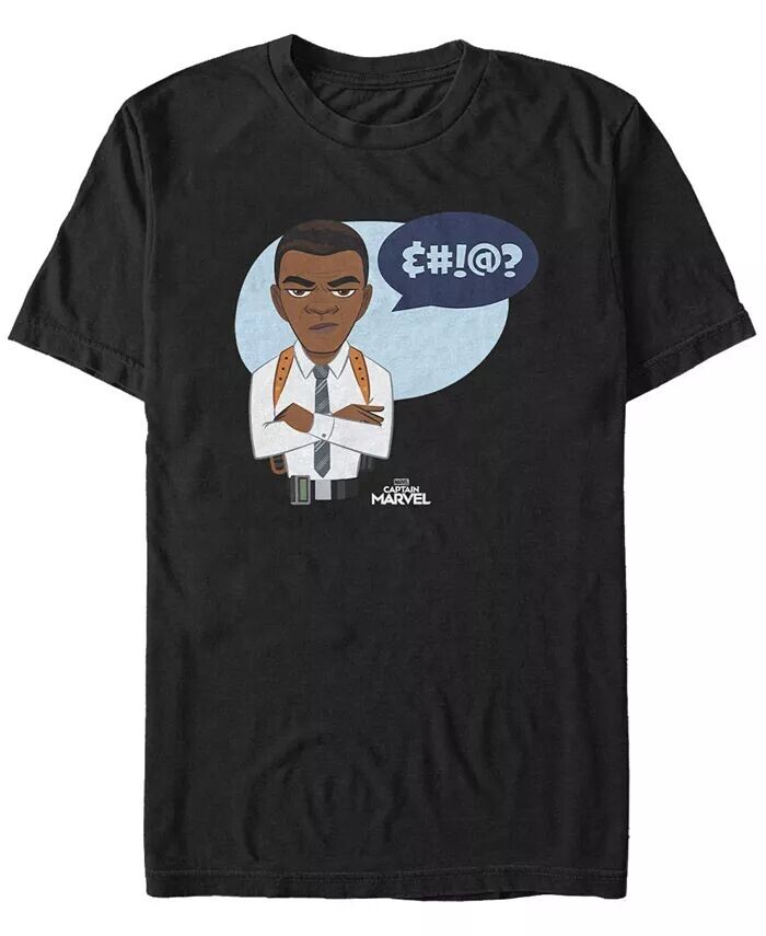 Футболка с коротким рукавом Marvel Men's Captain Marvel Nick Fury Say What Fifth Sun, черный
Футболка с коротким рукавом Marvel Men's Captain Marvel Nick Fury Say What Fifth Sun, черный