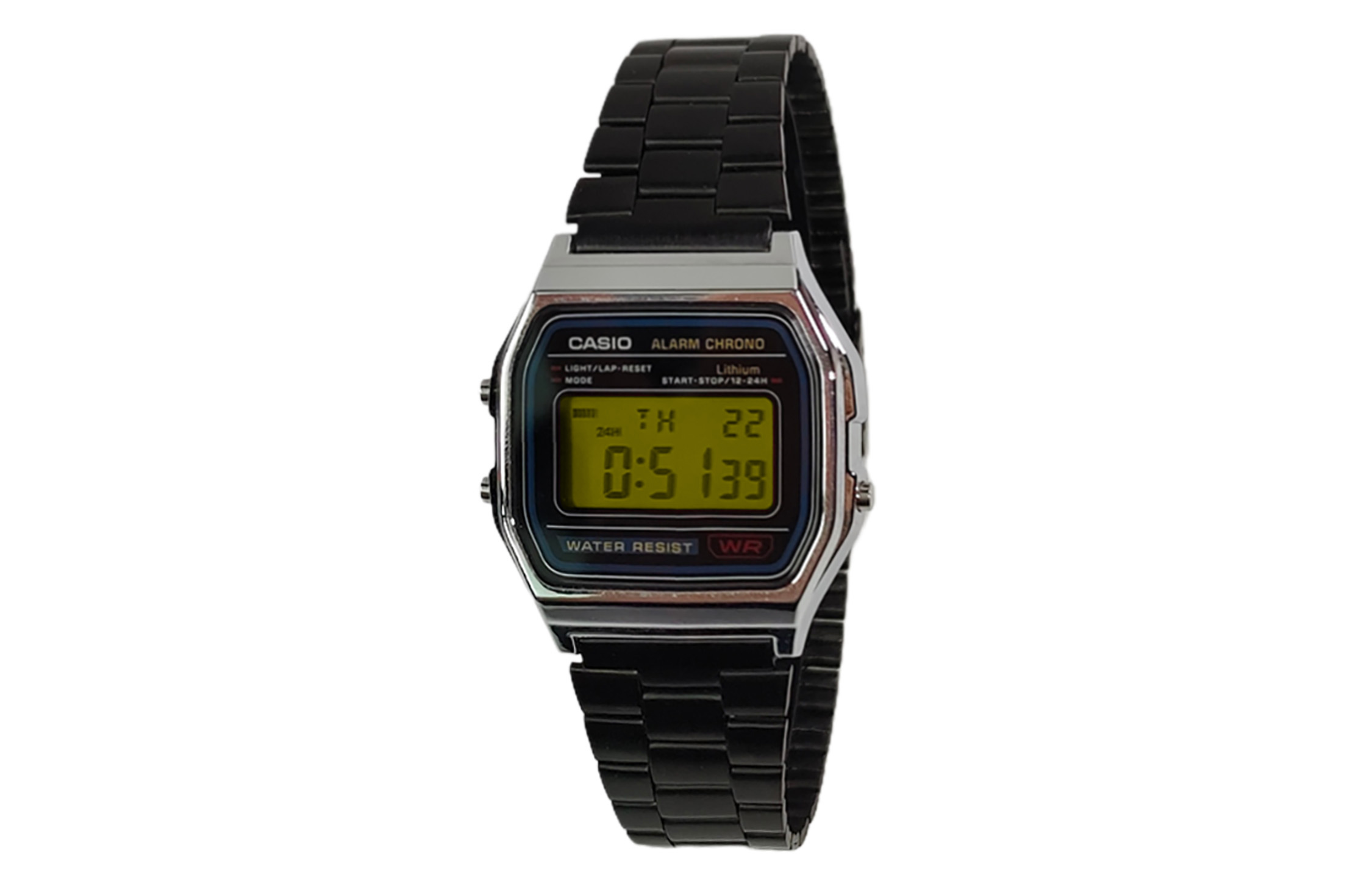 CASIO Кварцевые часы унисекс с черным циферблатом на стальном браслете
CASIO Кварцевые часы унисекс с черным циферблатом на стальном браслете