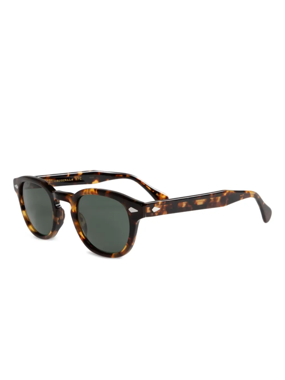 Солнцезащитные очки в квадратной оправе Moscot, коричневый 
Солнцезащитные очки в квадратной оправе Moscot, коричневый