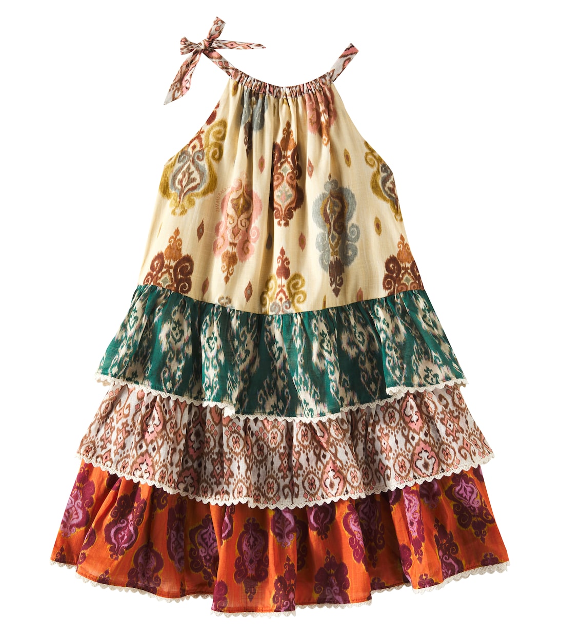 Многоярусное хлопковое платье с принтом Wylie Zimmermann Kids, Spliced
Многоярусное хлопковое платье с принтом Wylie Zimmermann Kids, Spliced