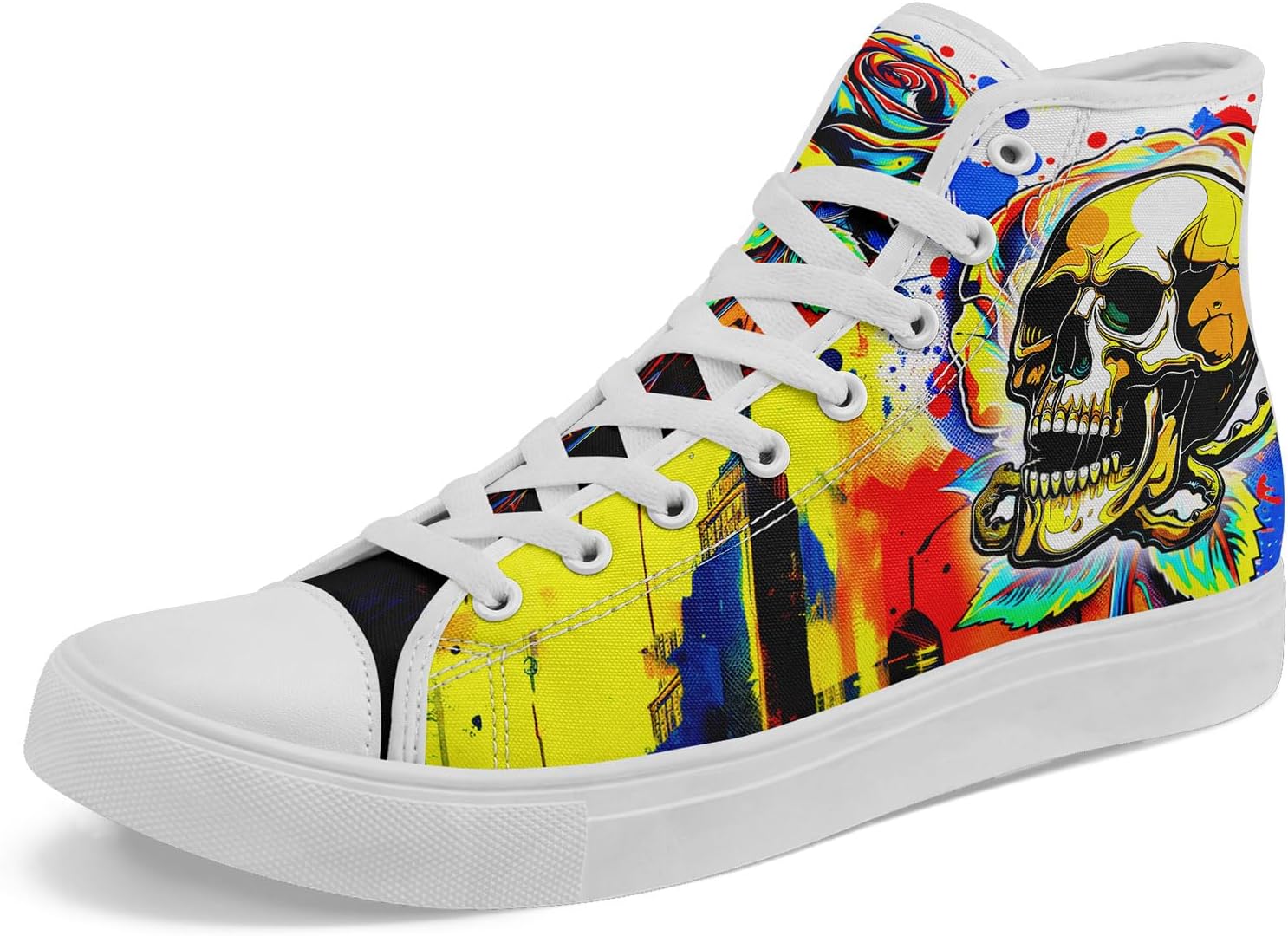 Крутые настраиваемые высокие кеды с принтом черепа для мужчин и женщин - уникальные яркие высокие кроссовки, удобная повседневная обувь Coolcustomize, желтый
Крутые настраиваемые высокие кеды с принтом черепа для мужчин и женщин - уникальные яркие высокие кроссовки, удобная повседневная обувь Coolcustomize, желтый