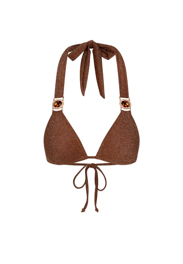 Треугольный бикини-топ Lumiere Amour с потрясающими камнями Moda Minx, цвет caramel
Треугольный бикини-топ Lumiere Amour с потрясающими камнями Moda Minx, цвет caramel