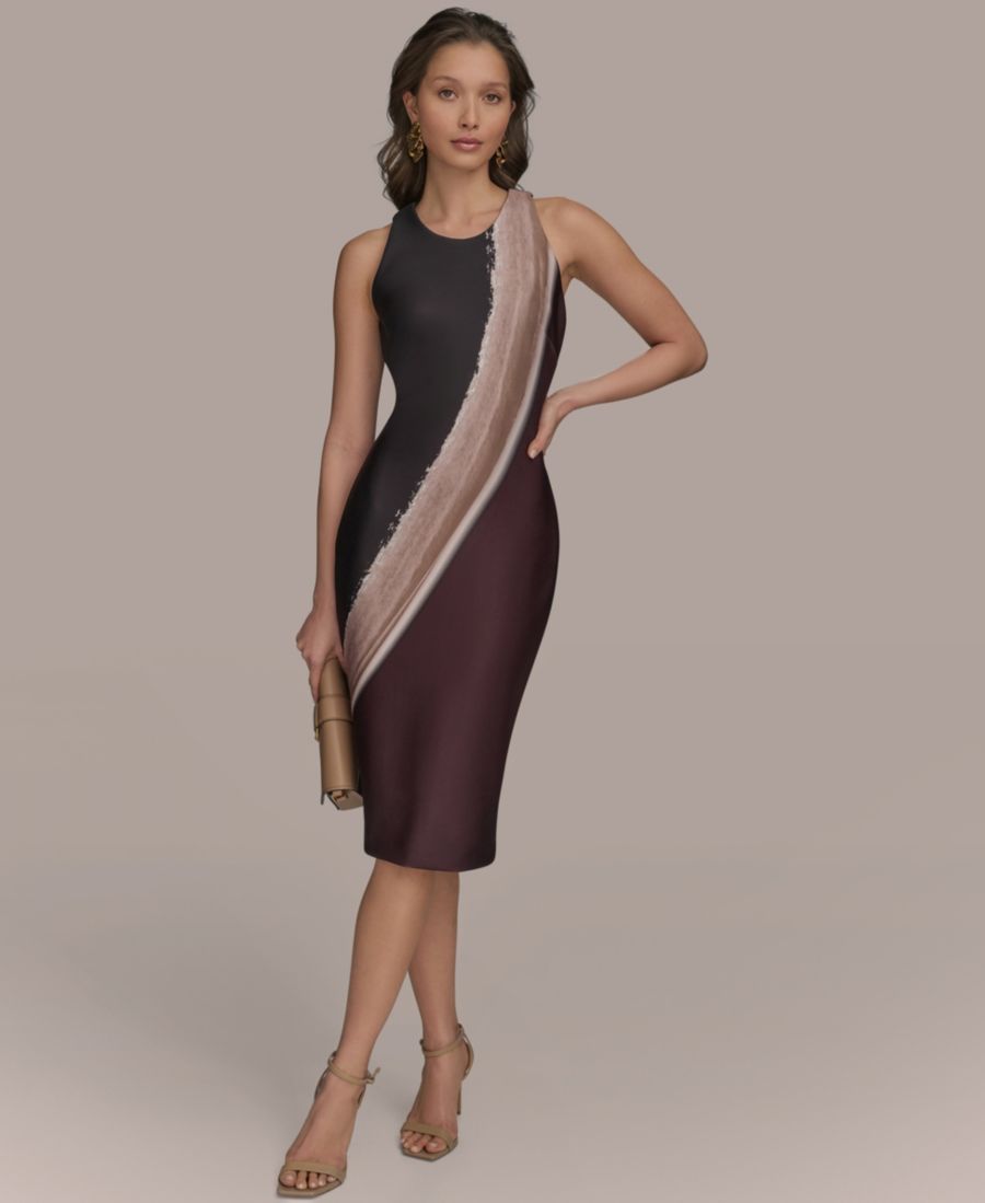 Женское платье-футляр с круглым вырезом Donna Karan New York, Choco Plum Multi
Женское платье-футляр с круглым вырезом Donna Karan New York, Choco Plum Multi