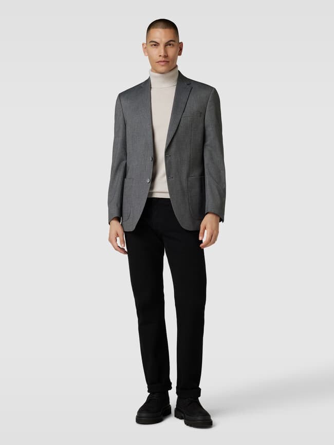 Жакет на двух пуговицах с нагрудным карманом Christian Berg, темно-серый