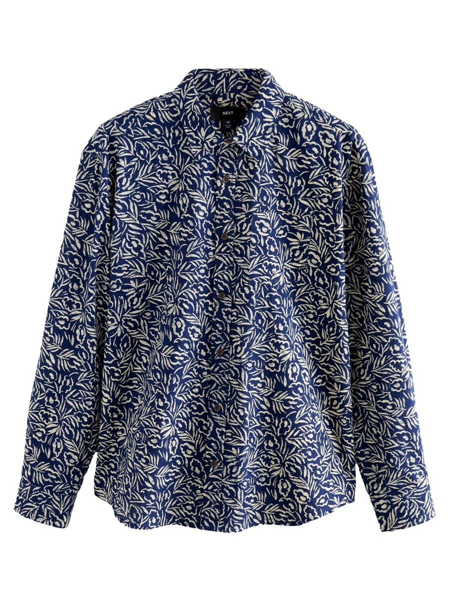 Рубашка на пуговицах классического кроя Next, морской синий
Рубашка на пуговицах классического кроя Next, морской синий