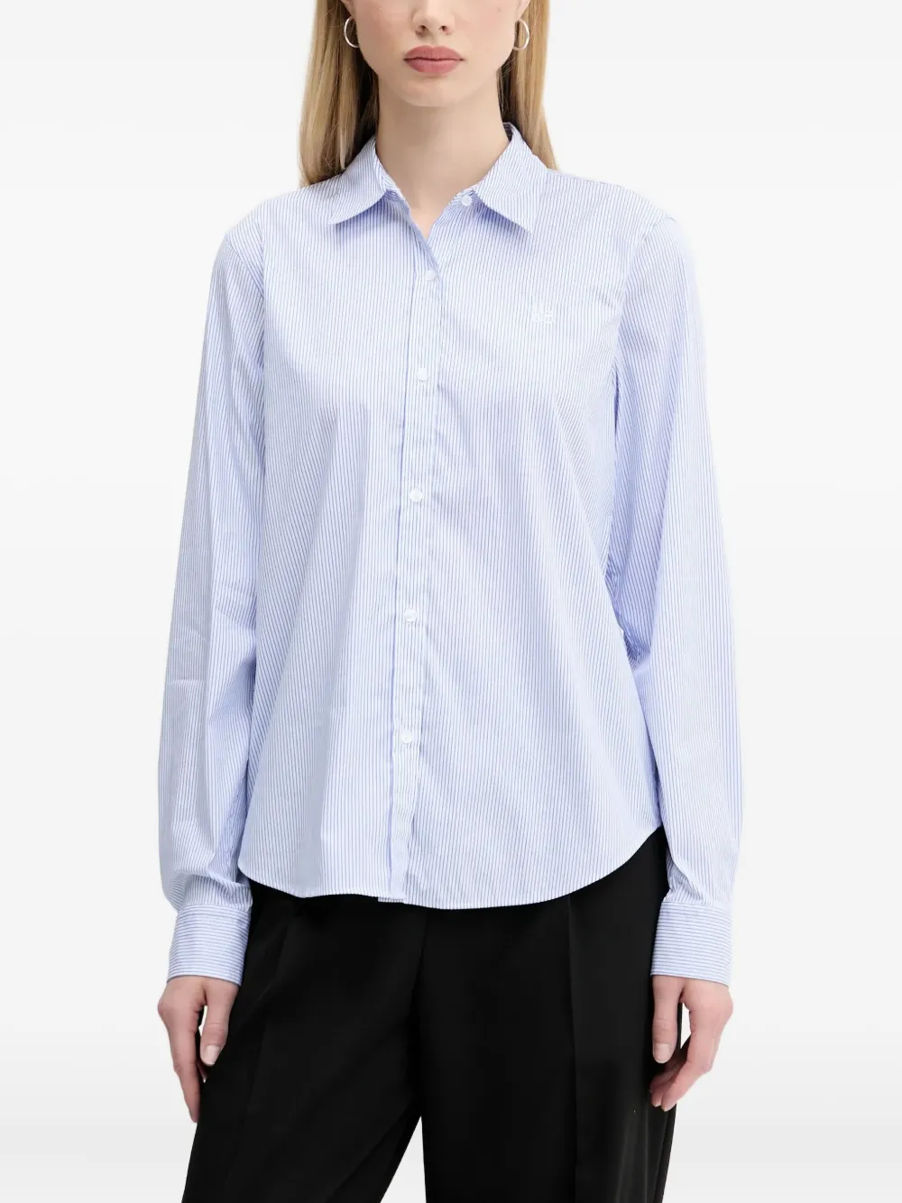 Полосатая рубашка на пуговицах HUGO, синий
Полосатая рубашка на пуговицах HUGO, синий