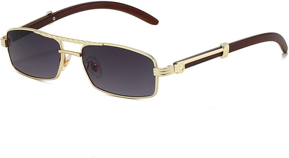 Солнцезащитные очки в стиле ретро с металлическими двойными перемычками, прямоугольной формы, прозрачными градиентными линзами, защитой от ультрафиолета UV400, для мужчин LANGSER, Gold Gray Gradient
Солнцезащитные очки в стиле ретро с металлическими двойными перемычками, прямоугольной формы, прозрачными градиентными линзами, защитой от ультрафиолета UV400, для мужчин LANGSER, Gold Gray Gradient