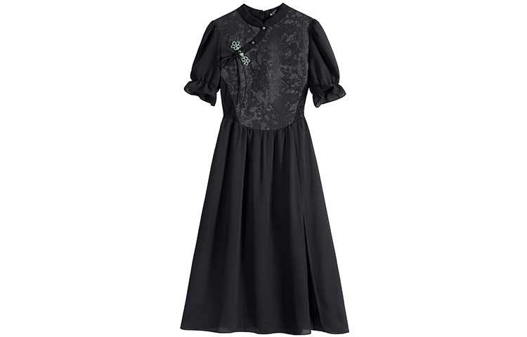 Женское черное короткое платье с короткими рукавами JK&JS
Женское черное короткое платье с короткими рукавами JK&JS