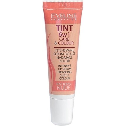 Eveline Tint 6In1 Care & Color Intensiv Бальзам для губ Сыворотка Тонкий цвет Натуральный телесный цвет, Eveline Cosmetics
Eveline Tint 6In1 Care & Color Intensiv Бальзам для губ Сыворотка Тонкий цвет Натуральный телесный цвет, Eveline Cosmetics