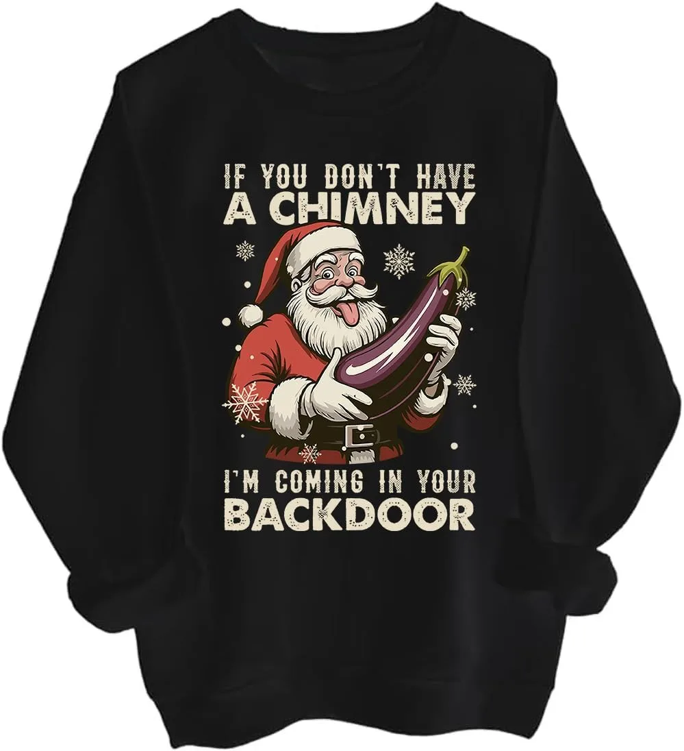 Толстовка с принтом "If You Dont Have A Chimney I'm Coming In Your Backdoor" BTGRL
Толстовка с принтом "If You Dont Have A Chimney I'm Coming In Your Backdoor" BTGRL