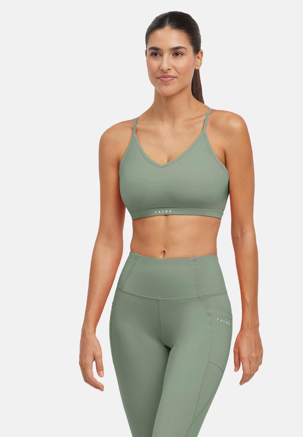 Спортивный бюстгальтер с легкой поддержкой FALKE, зеленый
Спортивный бюстгальтер с легкой поддержкой FALKE, зеленый