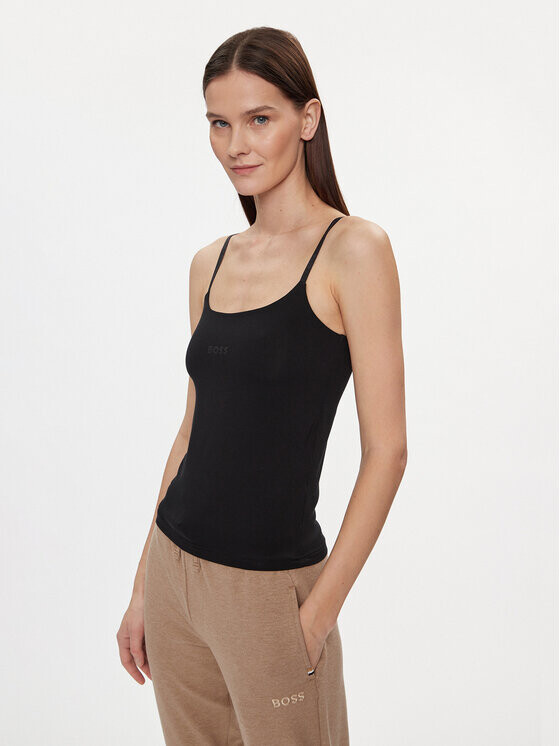 Топ приталенного кроя Boss, черный
Топ приталенного кроя Boss, черный