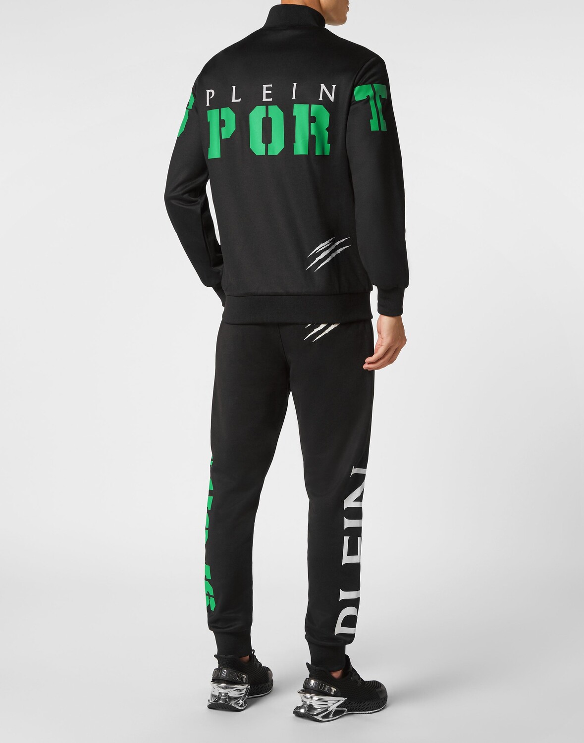 Спортивный костюм для бега: топ/брюки Plein Sport, цвет Black+Green Fluo
Спортивный костюм для бега: топ/брюки Plein Sport, цвет Black+Green Fluo