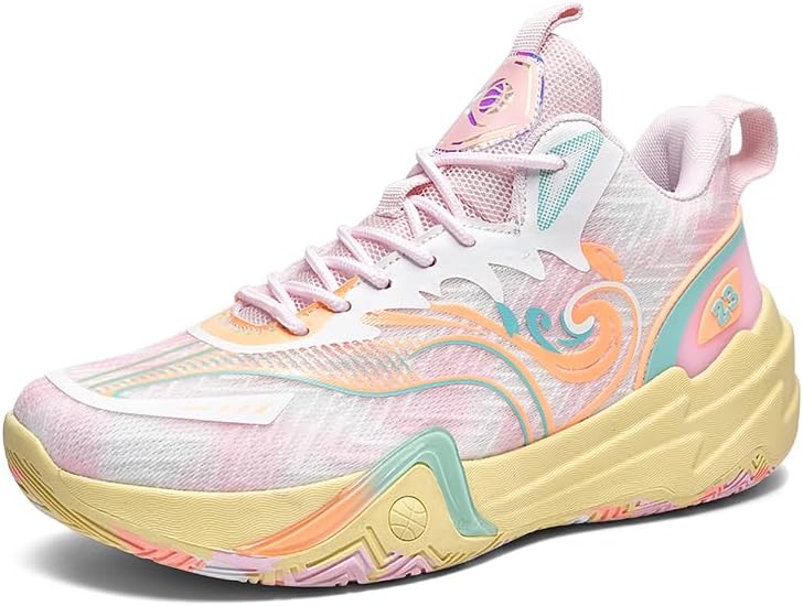 Баскетбольные кроссовки для мальчиков и девочек, прогулочные и беговые кроссовки, дышащие и удобные кроссовки для детей разных возрастов Aiscahent, белый/розовый
Баскетбольные кроссовки для мальчиков и девочек, прогулочные и беговые кроссовки, дышащие и удобные кроссовки для детей разных возрастов Aiscahent, белый/розовый