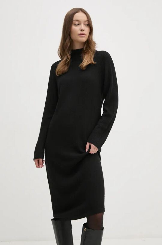 Платье из смесовой шерсти United Colors of Benetton, черный
Платье из смесовой шерсти United Colors of Benetton, черный