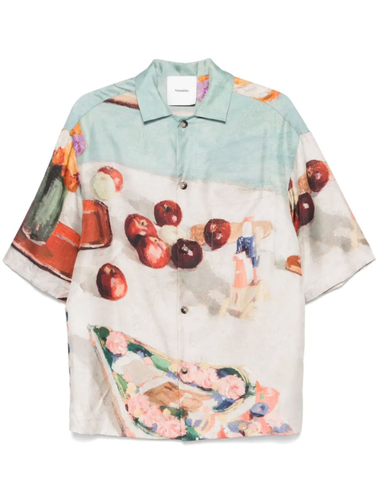 Nanushka шелковая рубашка, нейтральный
Nanushka шелковая рубашка, нейтральный