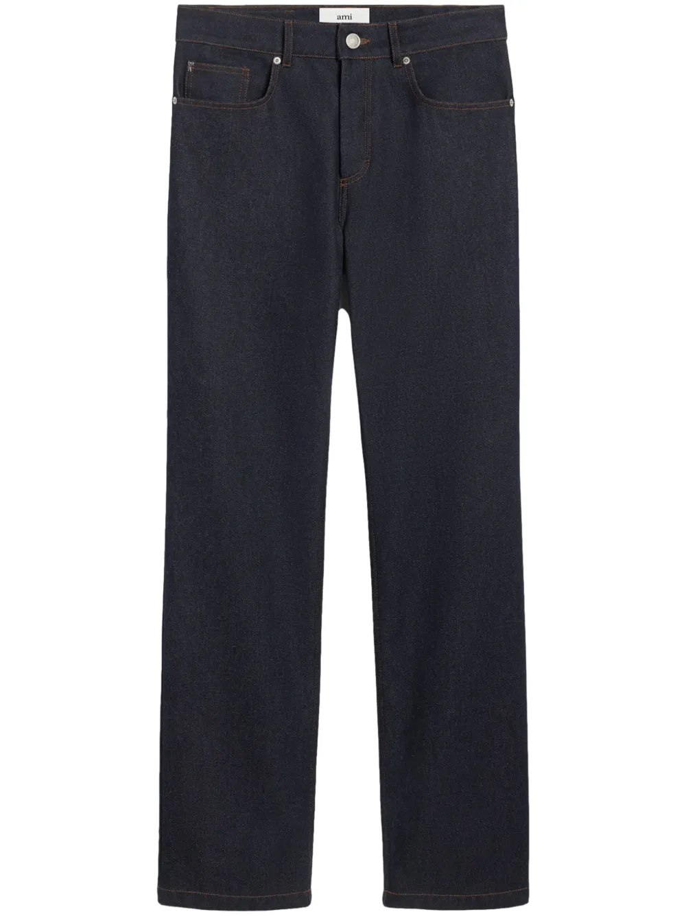 Прямые джинсы средней посадки AMI Paris, синий
Прямые джинсы средней посадки AMI Paris, синий