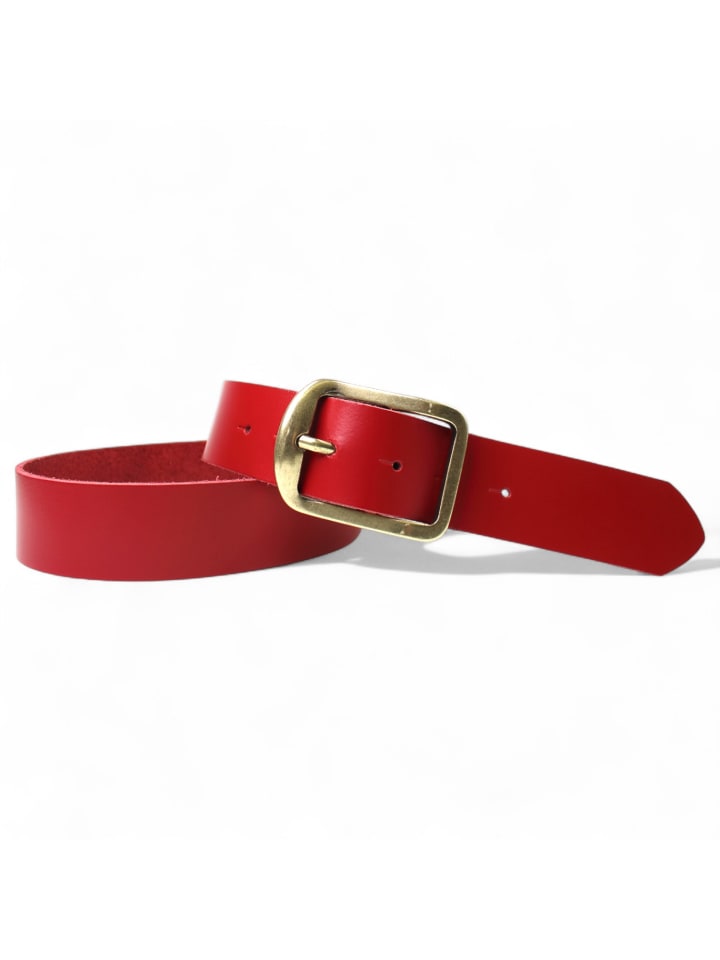 Кожаный ремень, латунь, красный FRONHOFER
Кожаный ремень, латунь, красный FRONHOFER