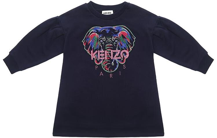 Платье детское Kenzo с логотипом, темно-синий
Платье детское Kenzo с логотипом, темно-синий