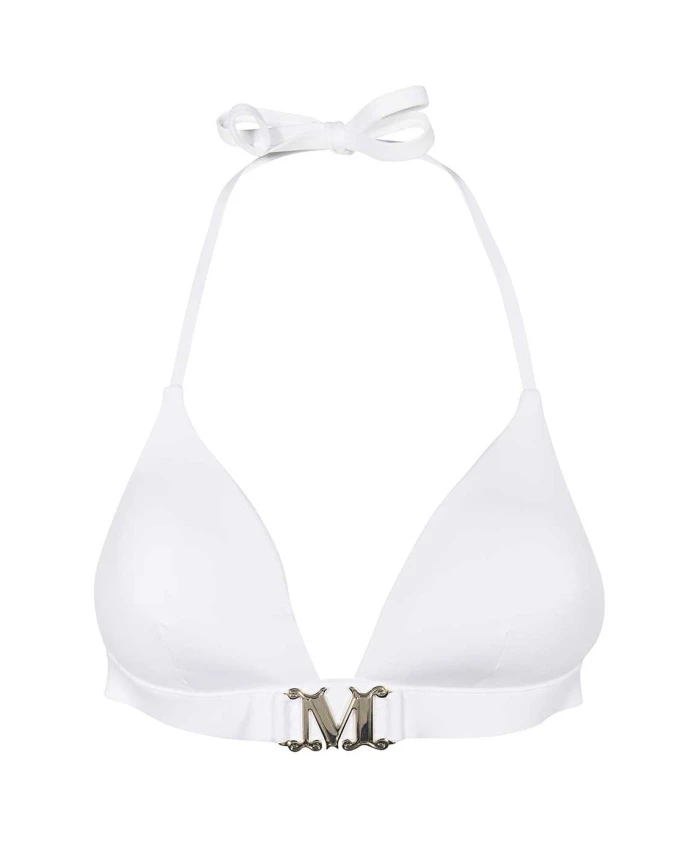 Бикини с треугольным верхом и деталями логотипа Max Mara, белый
Бикини с треугольным верхом и деталями логотипа Max Mara, белый