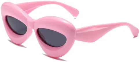 Винтажные солнцезащитные очки «кошачий глаз» 2026 года для женщин и мужчин, модные, забавные, с эффектом губ, в стиле панк, с большой оправой MTZJH, Pink Black
Винтажные солнцезащитные очки «кошачий глаз» 2026 года для женщин и мужчин, модные, забавные, с эффектом губ, в стиле панк, с большой оправой MTZJH, Pink Black